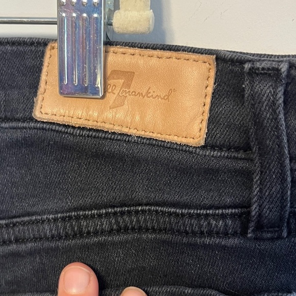 7 For All Mankind Luxe Vintage Button Fly High Rise High Waist Josafina - Picture 6 of 9